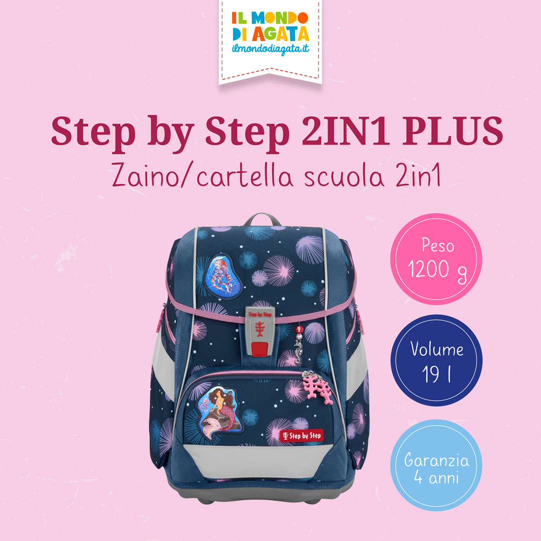 Zaino scuola Step by Step 2v1 PLUS
