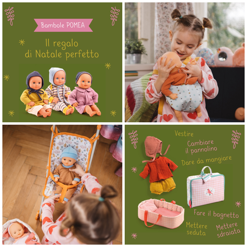 Idee regalo per i bambini di 2 anni: Bambole Djeco Pomea