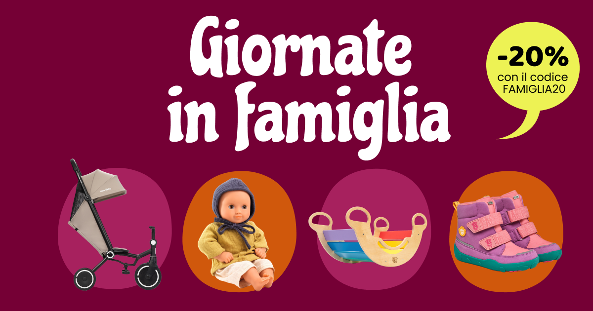 Giornate in famiglia: −20% sugli articoli per bambini e genitori