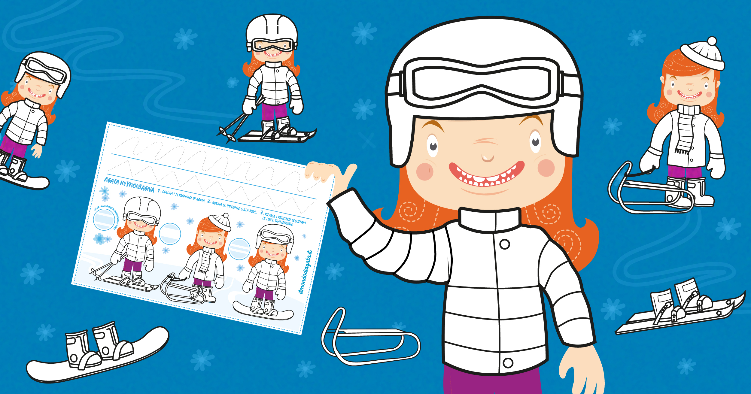 Scarica GRATIS: Agata in montagna – grafomotricità