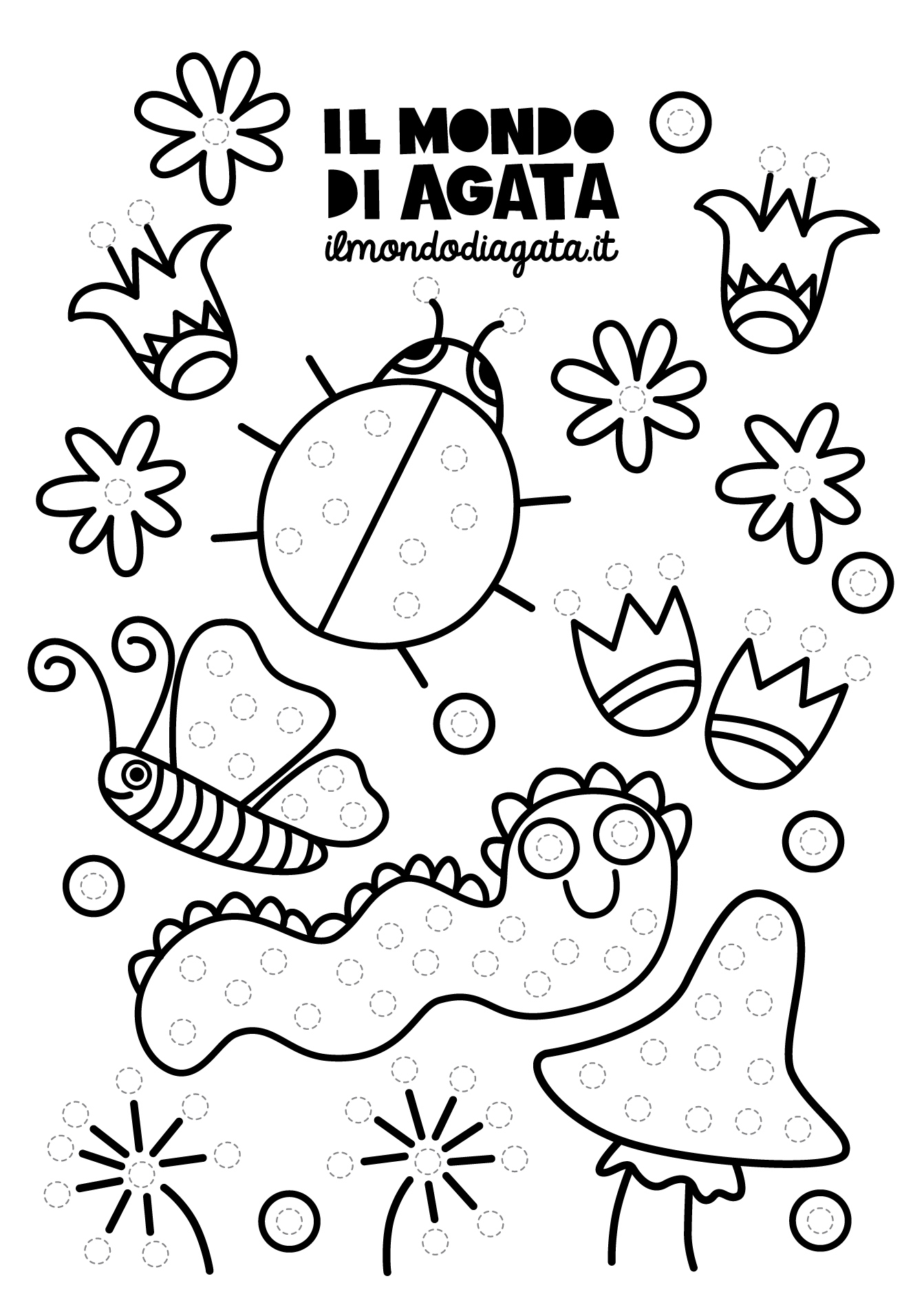 Scarica gratis: Disegni da colorare a pois