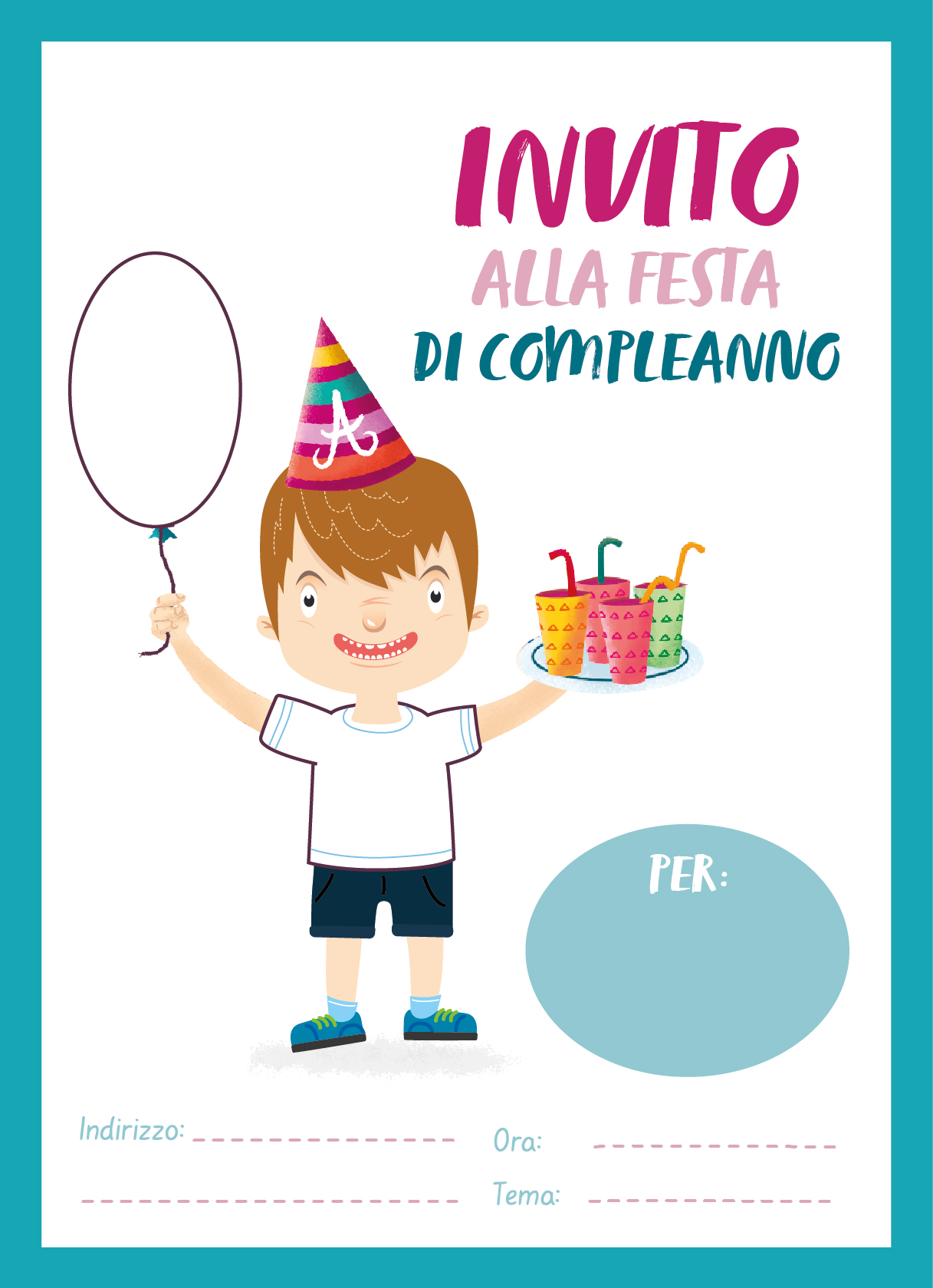Scarica GRATIS l'invito di compleanno