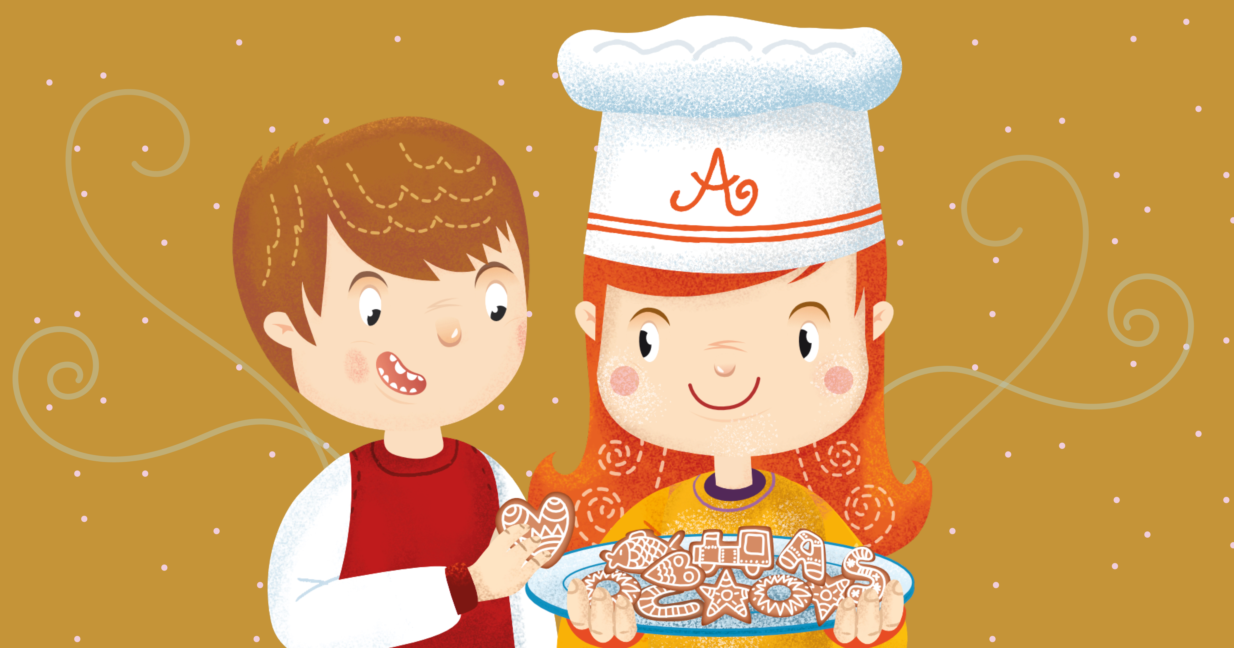 La storia di Natale di Agata e Mattia: Prepariamo i biscotti pan di zenzero