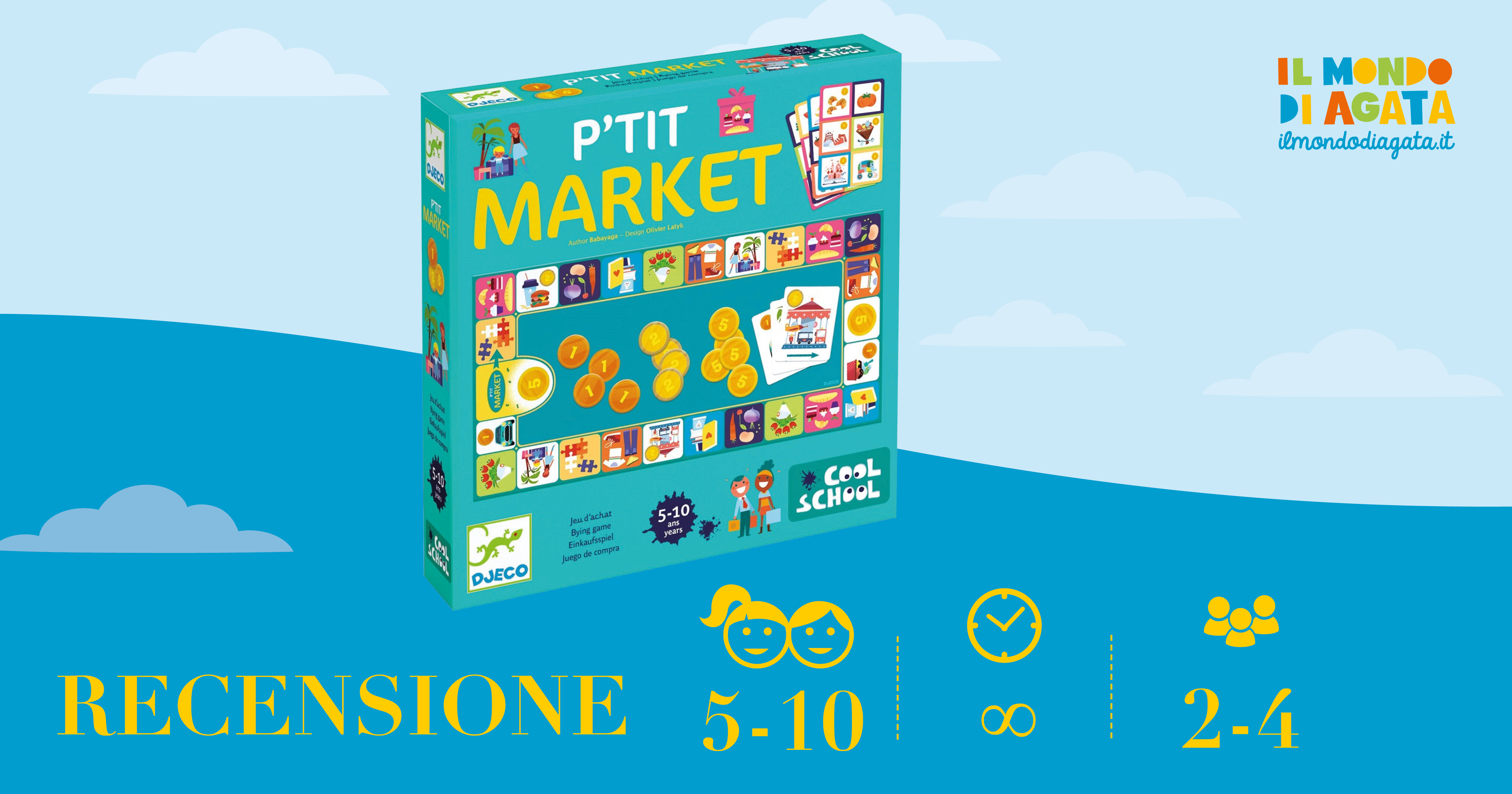 Gioco da tavolo Djeco Cool School - P'tit Market